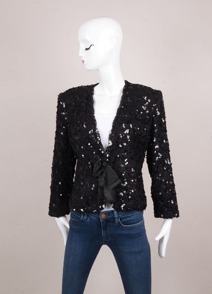 Black Sequin Blazer