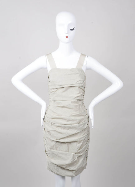 Ruched Sleeveless Elastic Band Dress