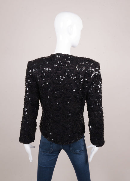 Black Sequin Blazer