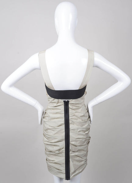 Ruched Sleeveless Elastic Band Dress