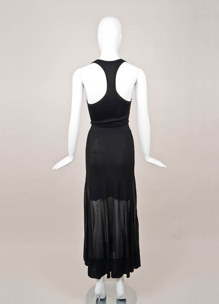 Black Racerback Tank Maxi Dress