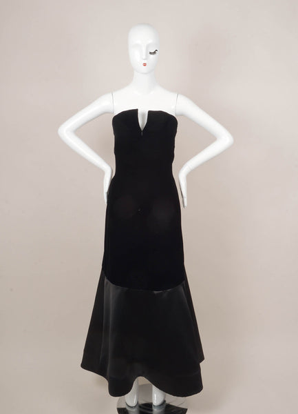 Black Velvet Evening Gown