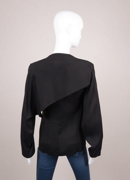 Black Drape Panel Blazer