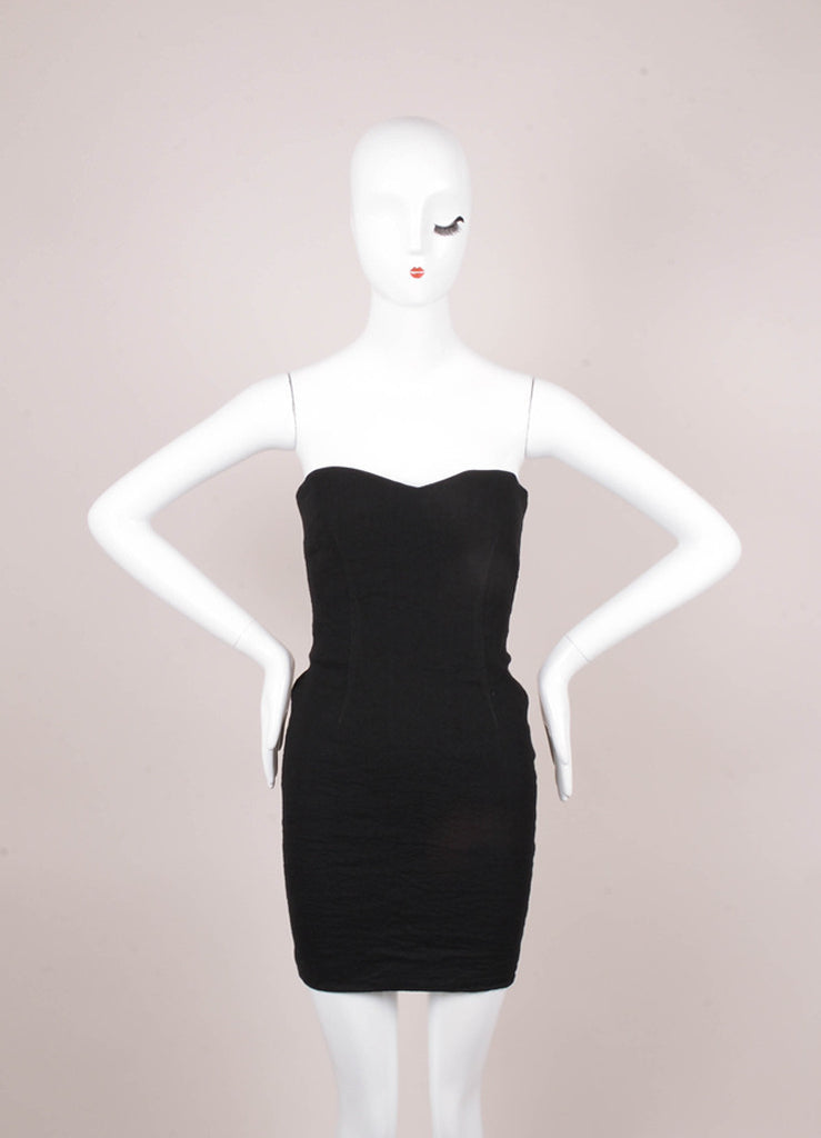New With Tags Black Classic Sweetheart Neck Strapless Bodycon Dress – E-Shop