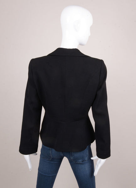 Black Single Button Jacket