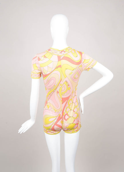 Multicolor Printed Short Sleeve Silk Romper