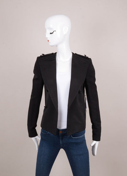 New With Tags Black Double Breasted "Stones & Grass" Blazer