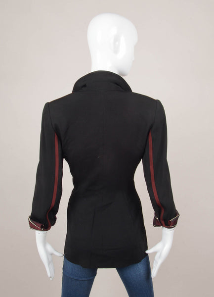 Maroon and Black Jacket With Matching Tie