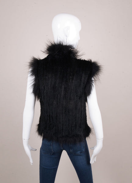 Black Fur Vest