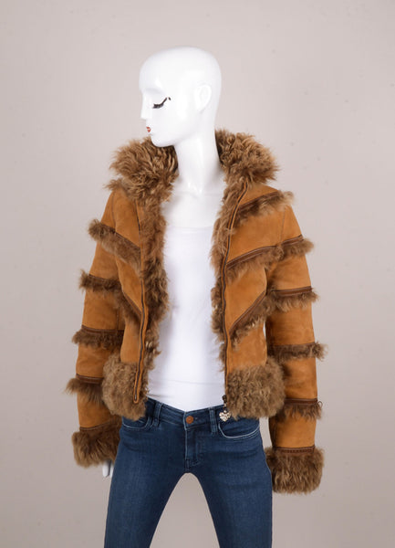 Brown Suede and Shearling Jacket