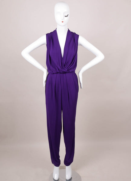 New With Tags Purple Sleeveless Jumpsuit