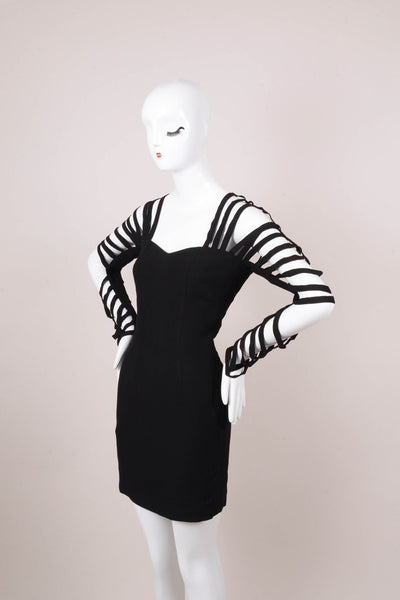 Black Shredded Spider Dress