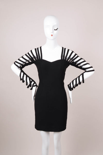 Black Shredded Spider Dress