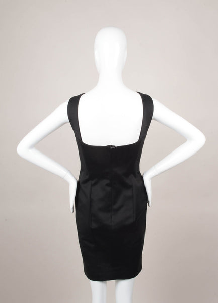 Black Sleeveless Cotton Dress