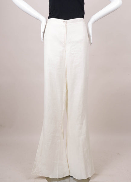 New With Tags White Flared Leg Pants