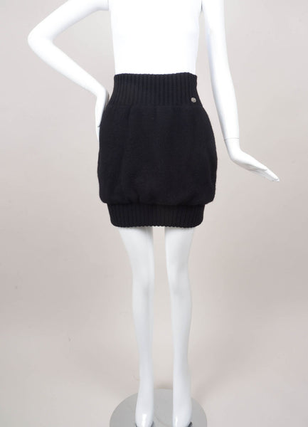 Black Cashmere Sweater Skirt