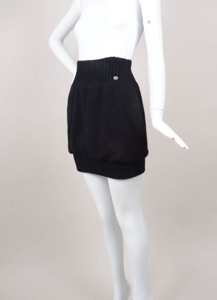 Black Cashmere Sweater Skirt