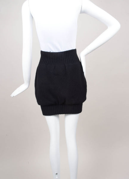 Black Cashmere Sweater Skirt