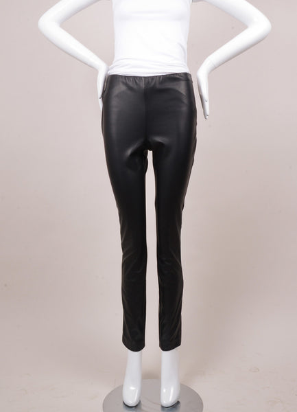 Black Faux Leather Leggings