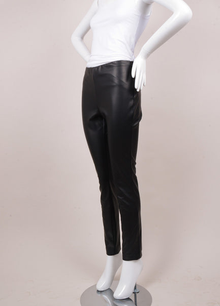 Black Faux Leather Leggings