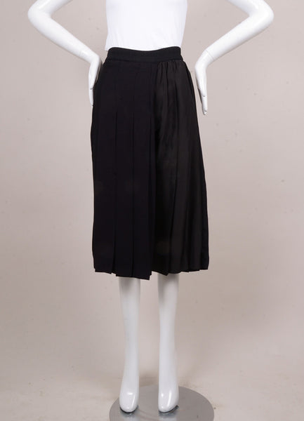 Black Pleated Skirt