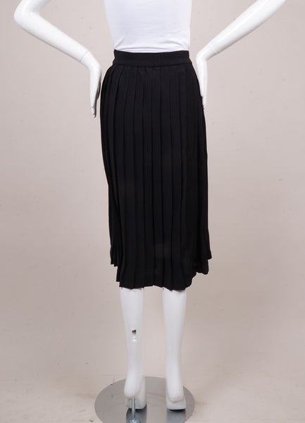 Black Pleated Skirt