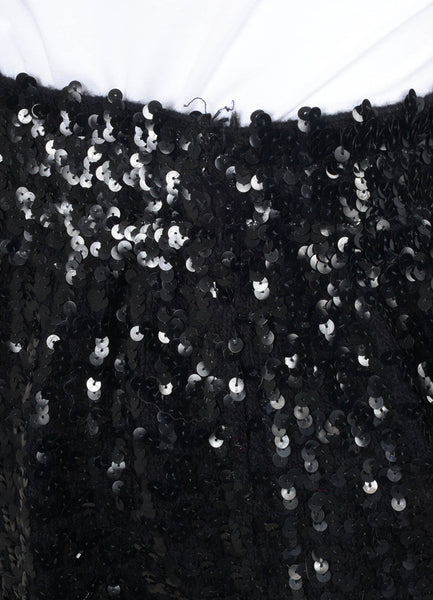 Vintage Black Sequin Skirt