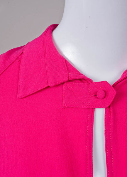 Hot Pink Silk Tunic Dress