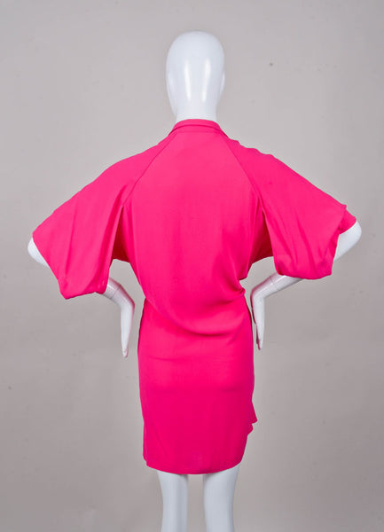 Hot Pink Silk Tunic Dress