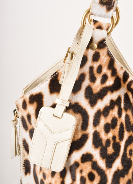 Leopard Print Ponyhair Tribute Tote Bag