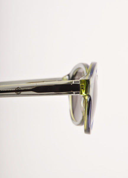 Green Round Frame Sunglasses