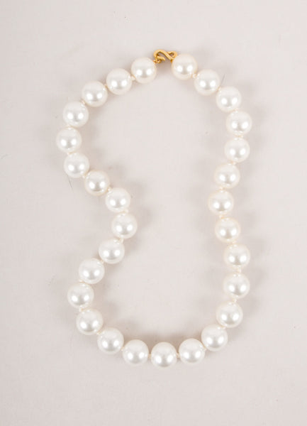 Large Faux Pearl Necklace