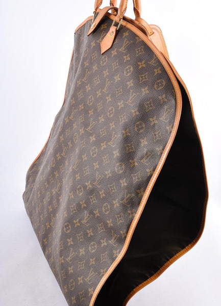 Brown and Tan Canvas Monogram "Garment Cover"