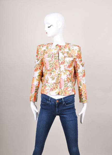 New With Tags Hot Pink, White, and Green Floral Jacket