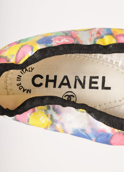 Multicolor "CC" Bauble Print Ballet Slipper Flats