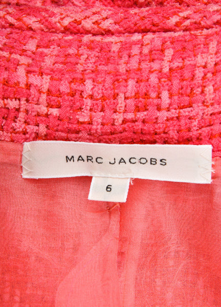 Pink Woven Four Pocket Collared Jacket