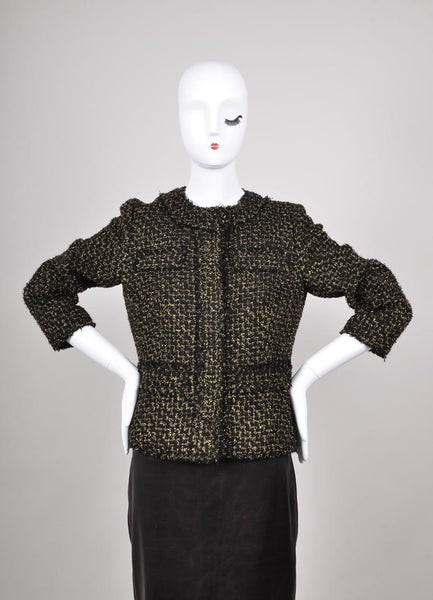 New With Tags Metallic Knit Tweed Jacket