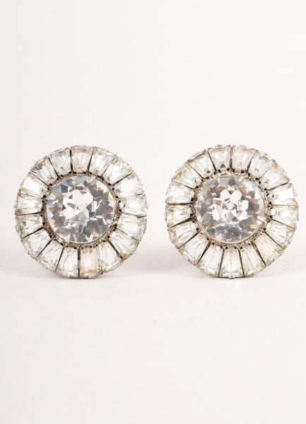 Round Rhinestone Earrings