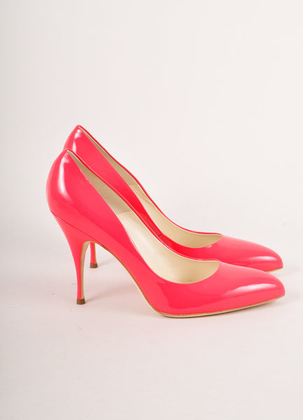 New Hot Pink Patent Leather Pumps