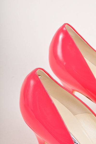 New Hot Pink Patent Leather Pumps