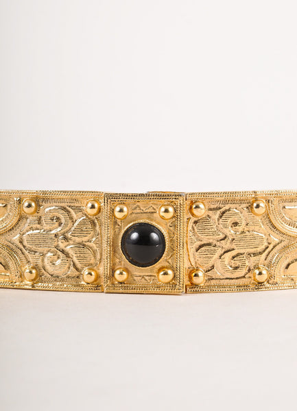 Gold Toned Stretch Belt