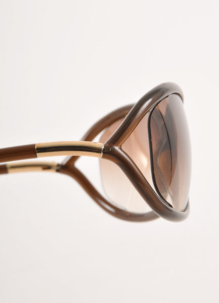 Brown and Gold "Jennifer" Sunglasses