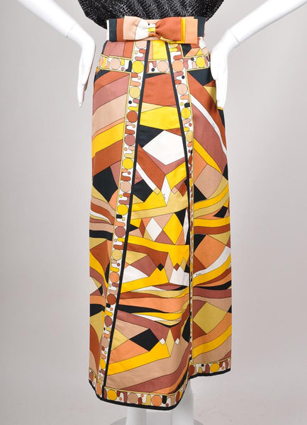 Abstract Cotton Skirt