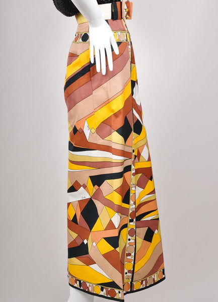 Abstract Cotton Skirt