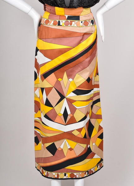 Abstract Cotton Skirt