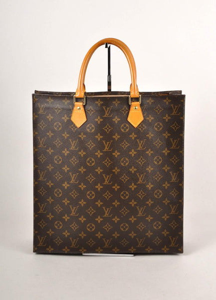 Monogram Canvas Sac Plat Tote Bag