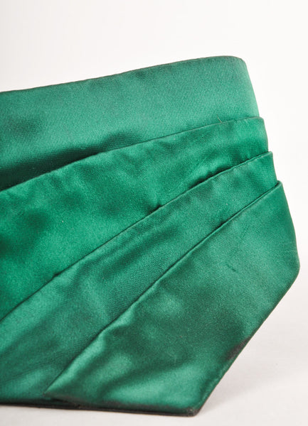 Green Satin Tiered Belt