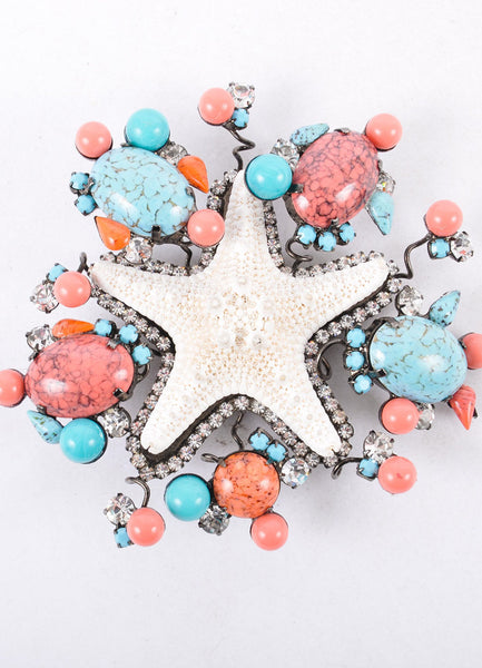 Starfish and Stone Pin