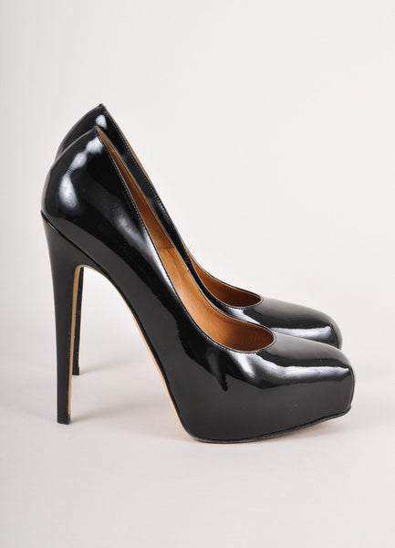 Black Patent Leather Pumps