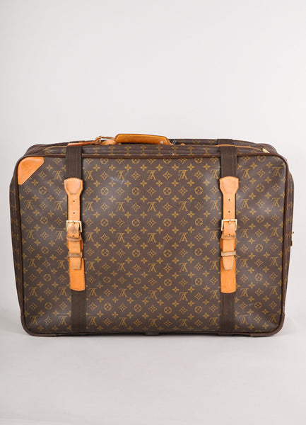 Brown and Tan Monogram "Satellite 70" Suitcase